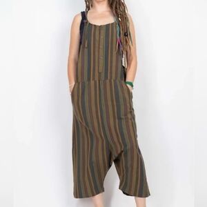 Lakhays Stripe Oversized Overall